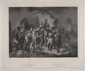 Francouzská armáda v moskevském Kremlu - Woelfle, Johannes (1807-1893) - 1830 - Litografie - 60,8x85,9 - Soukromá sbírka od Johan Woelfle