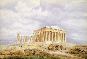 Parthenon, Atény od Johan Wolfensberger