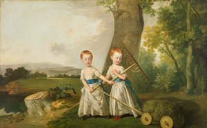 Portrét tupých dětí, 1766-80.
