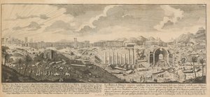 Ruiny Palmýry, starověkého města Sýrie od Johann Adam Delsenbach
