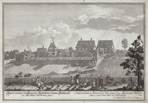 Sundersbuhl, sídlo rodiny Nutzelů, nedaleko Norimberku od Johann Adam Delsenbach