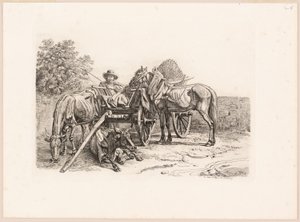 Farmář a jeho vozík od Johann Adam Klein