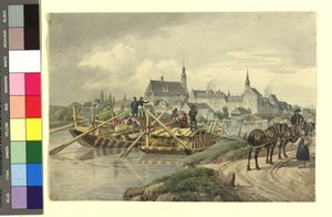 Straubing od severu od Johann Adam Klein