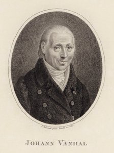 Portrét skladatele Johanna Baptisty Wanhala 1739-1813, 1815. od Johann Adamek