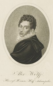 Portrét Pia Alexandra Wolffa 1782-1828, cca 1820. od Johann Adolf Rossmaesler