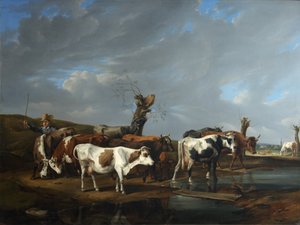 Kuhherde od Johann Alexander Dallinger von Dalling