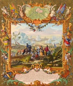 Dobytí pevnosti Audenarde spojeneckými vojsky v roce 1708, počátek 18. století.