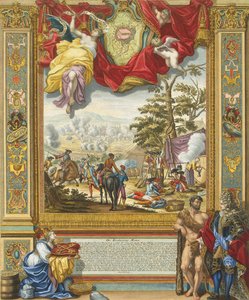 Obléhání Monsu spojeneckými vojsky v roce 1709, počátek 18. století.