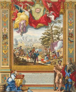 Obléhání Monsu spojeneckými vojsky v roce 1709, počátek 18. století.