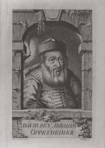 Portrét Davida Oppenheima 1664-1736, vrchního pražského rabína, 1773 od Johann Balzer