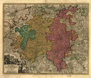 Ducatus Luxembourgi. LOC 99446214 od Johann Baptist Homann