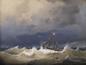 Johann Baptist Weiss námořní kus 1852 od Johann Baptist Weiß