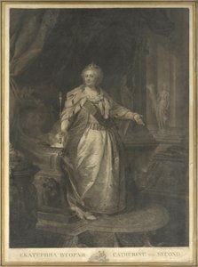 Kateřina II. de Russie (1729-1796) od Johann Baptist von Lampi the Elder
