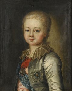 Portrét velkovévody Alexandra Pavloviče Alexandra I. jako dítěte