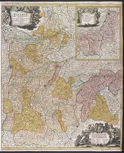 Mapa Bavorska, 