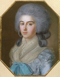 Portrét hraběnky Anny Alexandrovny Golitsyny (1739-1816), baronky Stroganové, manželky Michaila Michajloviče Golitsyna (1731-1806) - kresba Johanna Bardoua (1745-1788)