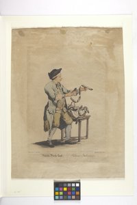 Wälsche Würste Kauft - Salami Italiani (ručně kolorovaný lept) od Johann Christian (after) Brand