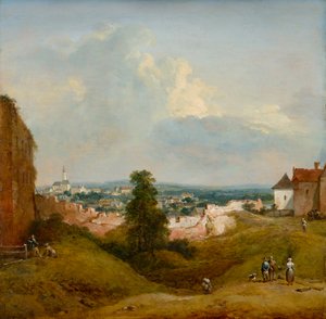 Pohled z Albrechtsburgu v Klosterneuburgu
