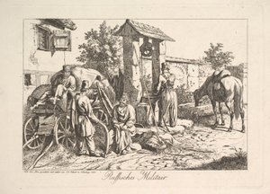 Kozák u studny, 1815. od Johann Christian Erhard