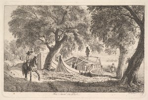 Na kanálu ve Vídni, 1819. od Johann Christian Erhard