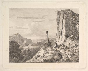 Mladá žena se šesti kozami, 1815. od Johann Christian Erhard