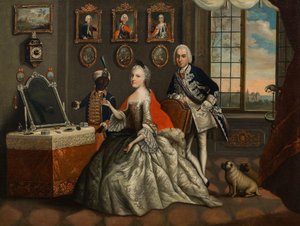 Johann Christian Fiedler - Jiří Vilém Hesensko-Darmstadtský a jeho sestra Karolína Luisa