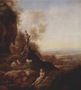 Italská krajina od Johann Christian Klengel