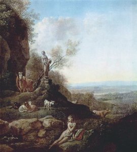 Italská krajina od Johann Christian Klengel