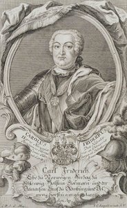 Portrét vévody Karla Fridricha z Holštýnska-Gottorpu 1700-1739, polovina 18. století. od Johann Christian Leopold