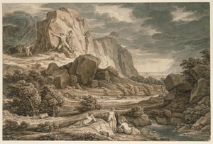 Hrdinská krajina s Prométheem od Johann Christian Reinhart