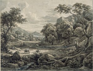 Ideální krajina od Johann Christian Reinhart
