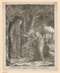 Ilustrace k baladě A.G. Bürgera „Bratr Graurock a poutnice“ od Johann Christian Reinhart