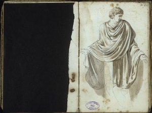 Muž v antickém oděvu od Johann Christian Reinhart