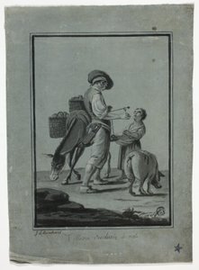 Selský prodavač jablek od Johann Christian Reinhart