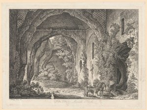 Krajina – Ve vile Mecenata v Tivoli od Johann Christian Reinhart