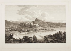 Pohled na ruiny Karthaie na ostrově Keos od Johann Christian Reinhart
