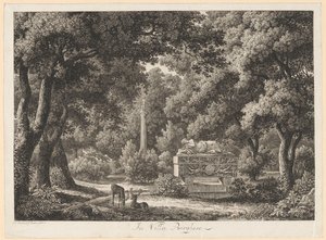 V zahradách vily Borghese od Johann Christian Reinhart
