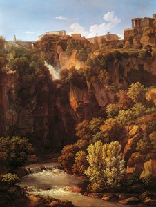 Vodopády v Tivoli od Johann Christian Reinhart