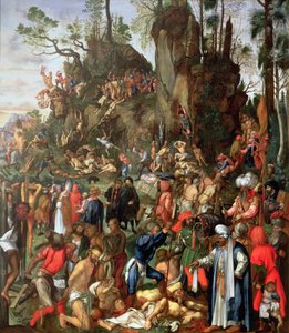 Mučednictví deseti tisíc, kopie obrazu Albrechta Durera od Johann Christian Ruprecht