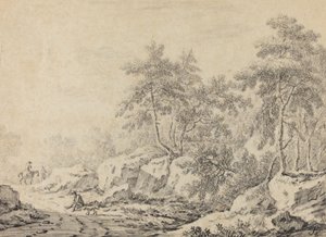 Cestovatelé v Rocky Wood od Johann Christoph Dietzsch