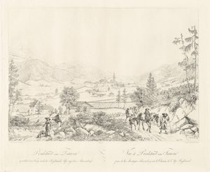 Radstadt u Tauern od Johann Christoph Erhard and Johann Adam Klein after Carl Ludwig Friedrich Viehbeck