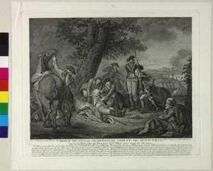 Smrt markraběte Kurta Christopha von Schwerin v bitvě u Prahy 1757