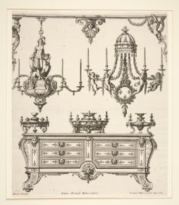 List od Commodes et Lustres od Johann Christoph Hafner