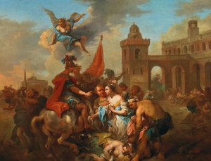 Romulus a Hersilia, cca 1764-1765.