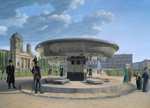 Žulová mísa v berlínské Lustgarten, 1831