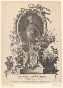 Portrét Karla Willema Ferdinanda z Brunswick-Wolfenbüttel od Johann Esaias Nilson