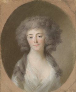 Louisa Isabella Alexandrina Augusta von Kirchberg (1772-1827). Manželka Fredericka Williama, prince z Nassau-Weilburgu, a švagrová Augusty Marie Karolíny z Nassau-Weilburgu od Johann Friedrich August Tischbein