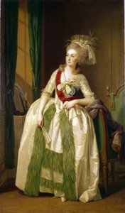 Portrét princezny Natalye Vladimirovny Saltykové (1737-1812). (Portrét princezny N.V. Saltykové). Obraz Johanna Friedricha Augusta Tishbeina (1750-1812), olej na plátně, kolem roku 1780. Německé umění