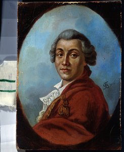 Portrait du poete Alexander Sumarokov (1717-1777) (Portrét básníka Alexandra Sumarokova). Obraz Johanna Friedricha Augusta Tischbeina (1750-1812). Huile sur Toile od Johann Friedrich August Tischbein
