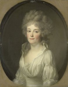 Portrét Johanny Ferdinandy van Collenové, manželky Salomona Rendorpa od Johann Friedrich August Tischbein
